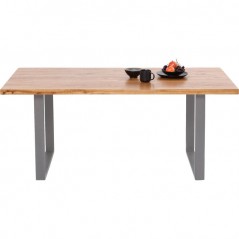 Table Jackie Oak Crude Steel 160x80